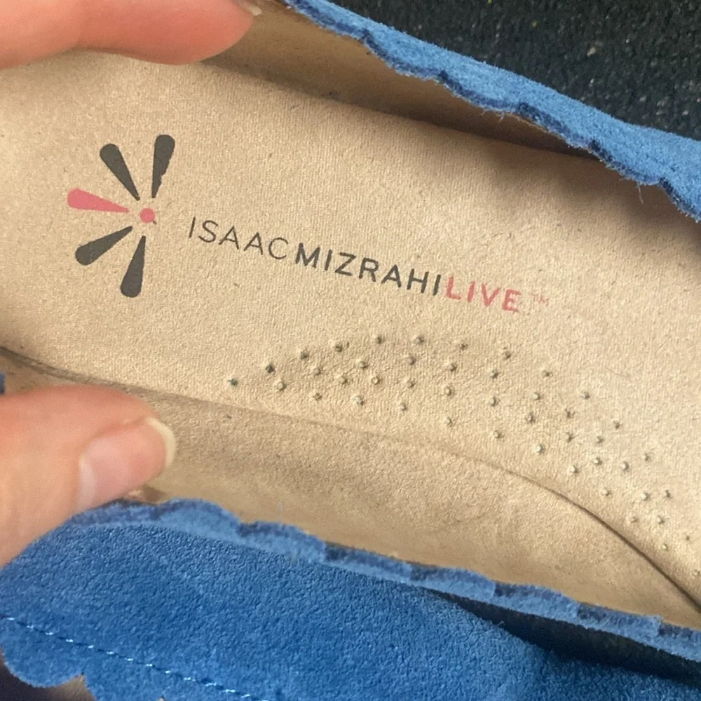 Isaac Mizrahi Women's Blue Espadrille Flats NWOT